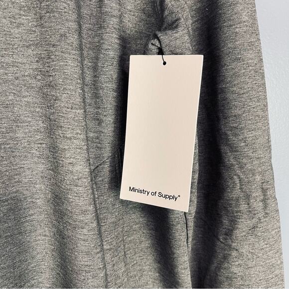 Ministry of Supply Fusion Terry For All Hoodie Classic Grey Heather Unisex S NWT - Picture 7 of 12